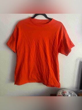 Classic Orange Crewneck T-Shirt - Unbranded